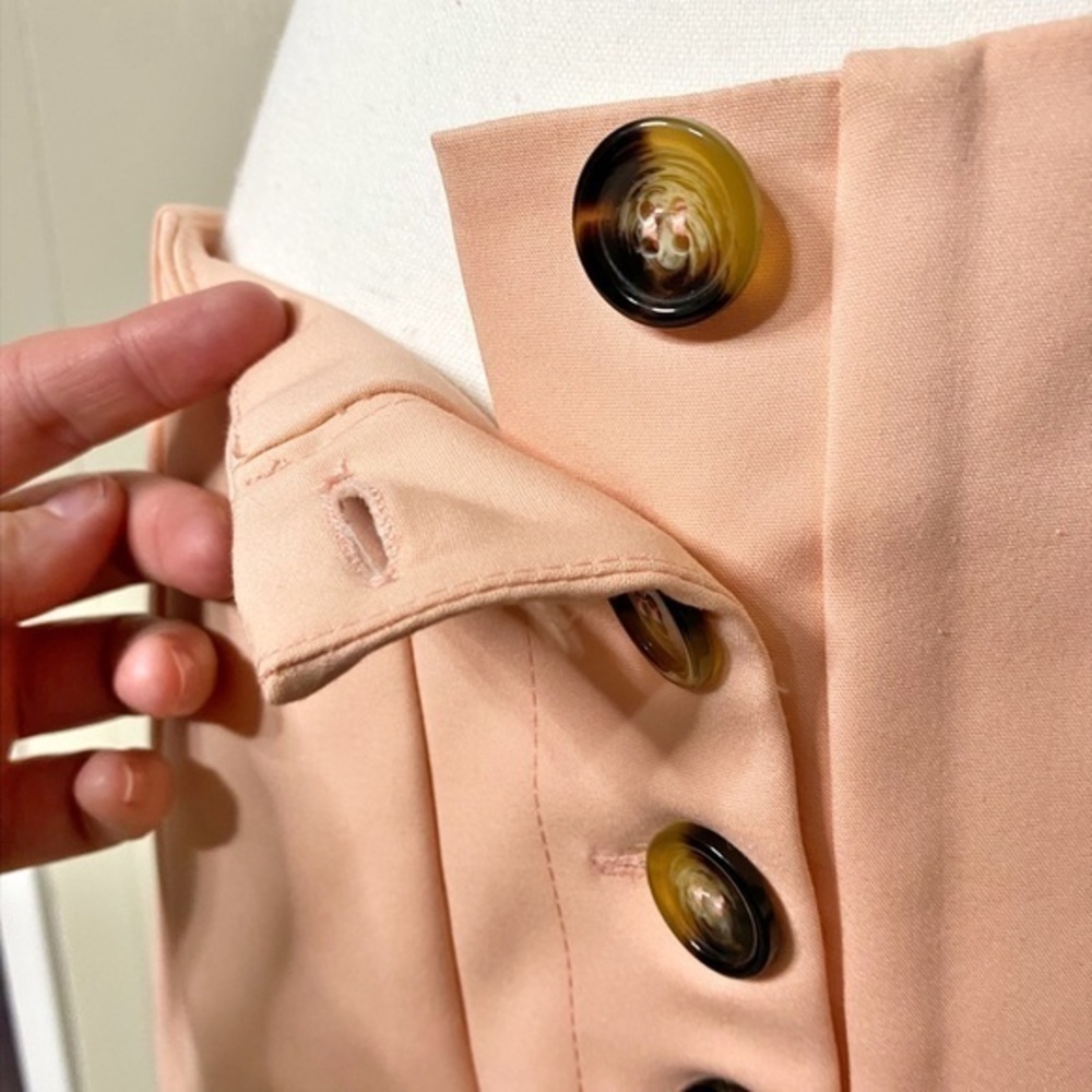 Love Encounter Light Peach Mini Skirt with Button Up Fly NWT - Picture 7 of 9